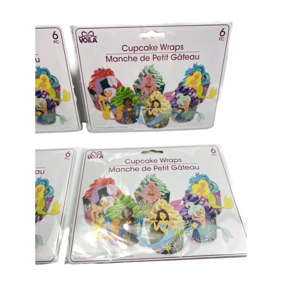 Cupcake Wrappers Mermaids 24pcs - Picture 2 of 4